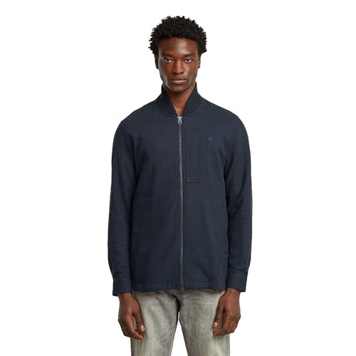 G-Star Bomber Collar Zip Overshirt Giacca Blu Salute
