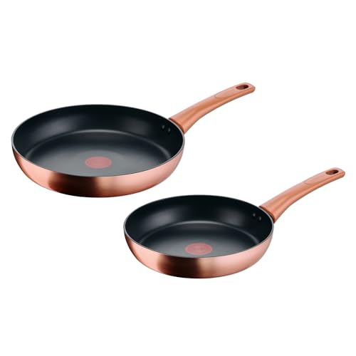 Lagostina Rosé, Set di 2 Padelle Antiaderenti 24/28 cm, compatibile con induzione