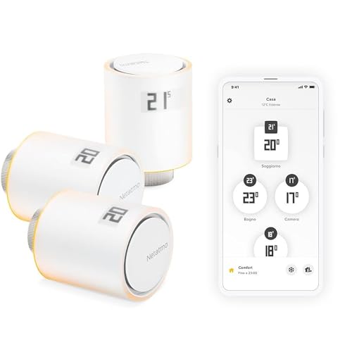 Netatmo Pack 3 Valvole Termostatiche WiFi