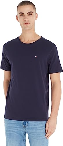 Tommy Hilfiger T-Shirt Maniche Corte Uomo Scollo Rotondo Navy Blazer