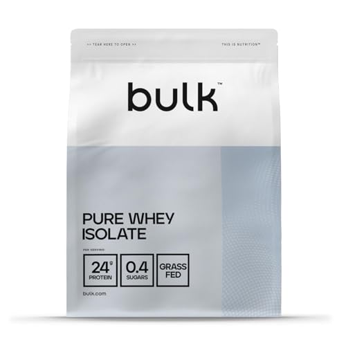 Bulk Pure Whey Isolate Proteine del Siero di Latte Gusto Nido d'Ape Maltato al Cioccolato, 1kg
