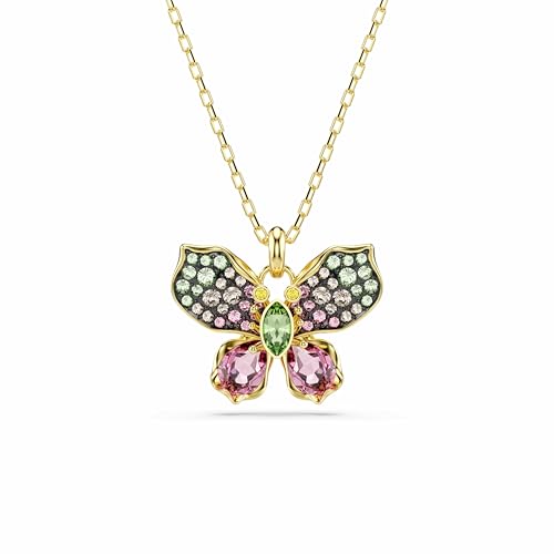 Swarovski Idyllia Collana Pendente Farfalla Cristalli Multicolore