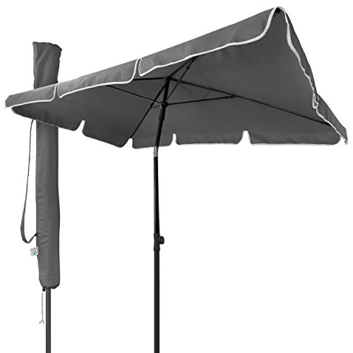 VOUNOT® Ombrellone da Giardino Rettangolare, Parasole da Balcone, 200 x 125 cm