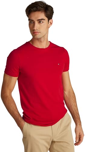 Tommy Hilfiger Uomo Maniche Stretch Slim Fit Tee