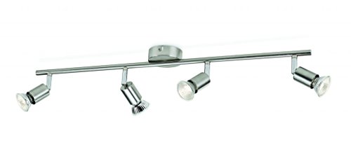 Philips LED Limbali Faretti da Soffitto 4 Punti Luce Acciaio