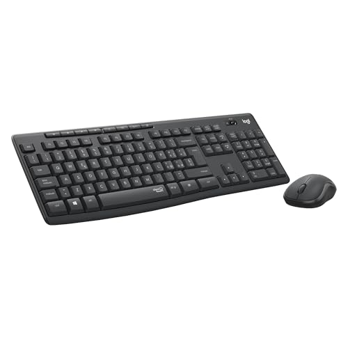 Logitech MK295 Silent Wireless Combo Tastiera e Mouse con Tecnologia SilentTouch, ITA QWERTY Grigio