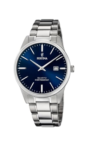 Festina Orologio Uomo Analogico Acciaio Inossidabile 316L Argentato