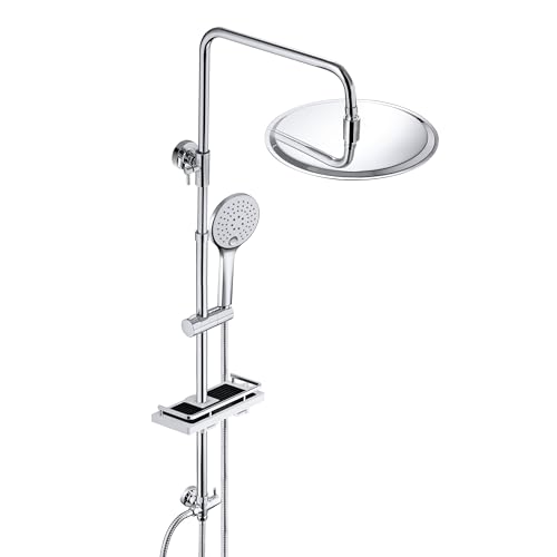 JOHO Colonna Doccia Idromassaggio con Soffione Tondo D20cm