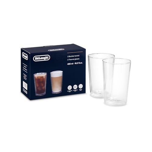 De'Longhi Bicchieri Termici Vetro Doppia Parete 490ml