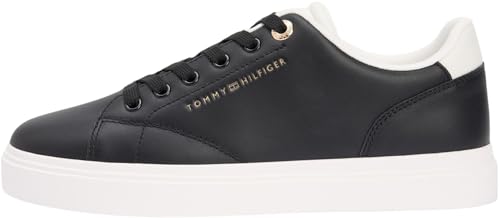 Tommy Hilfiger Sneakers Donna Suola Preformata Feminine Pelle Black/Ecru