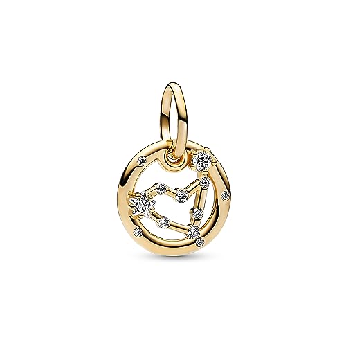PANDORA Pendente Moments Capricorno placcato oro 14k con zirconi