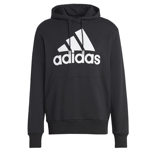 adidas Uomo Essentials French Terry Big Logo Felpa, Black