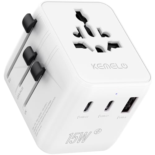 Adattatore Universale da Viaggio 5 in 1 con USB A e USB C