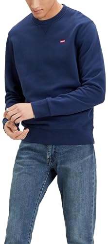 Levi's Felpa Uomo con Mini-Patch Batwing