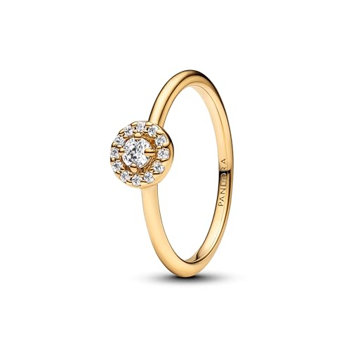 Pandora Anello Pavé Alone Oro 163554C01 Argento Zirconia