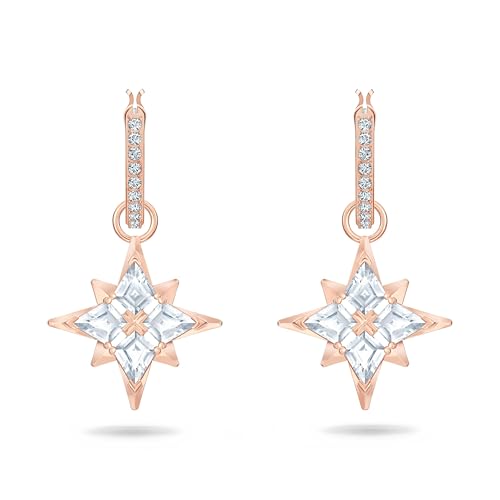 Swarovski Symbolic Orecchini pendenti Stella placcato oro rosa