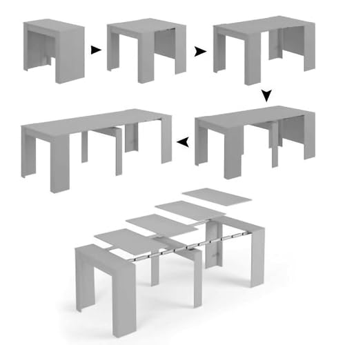 Dmora Tavolo Allungabile Consolle Legno 4 Allunghe