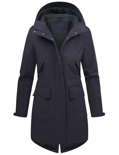 Vancavoo Giacca Primaverile Donna Antivento e Impermeabile con Cappuccio