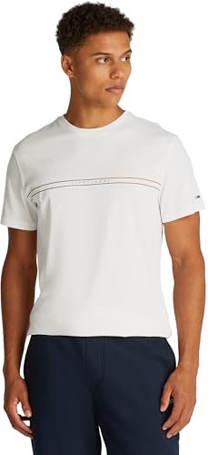 Tommy Jeans Uomo T-Shirt Maniche Corte Slim Entry Graphic Scollo Rotondo