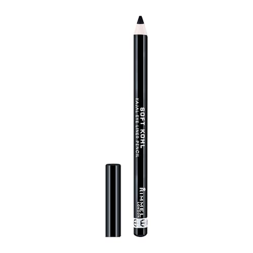 Rimmel London Soft Kohl Kajal Eyeliner Matita Occhi Morbida, Jet Black