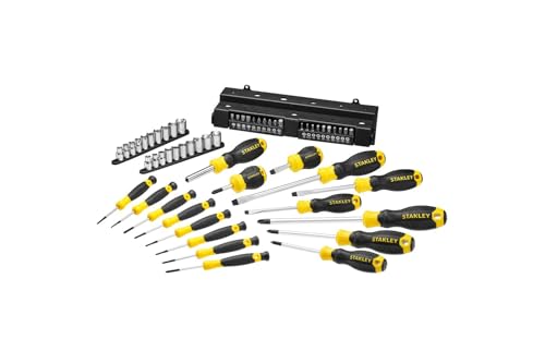 Stanley Set 57 Pezzi Gacciaviti, Inserti e Chiavi a Bussola