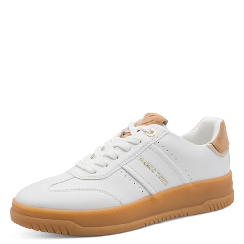 MARCO TOZZI Donna Sneaker Soletta Feel Me Morbida Fodera Interna Morbida alla Moda, Bianco (White