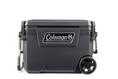 Coleman Convoy 65QT Ghiacciaia con Ruote 66L, Mantiene il Freddo 5 Giorni