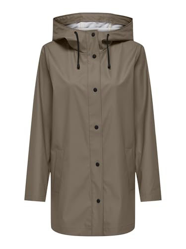 ONLY Onlnewellen Impermeabile Donna con Cappuccio