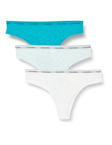 Calvin Klein Donna Slip Brasiliana Confezione da 3 Low-Rise Intimo