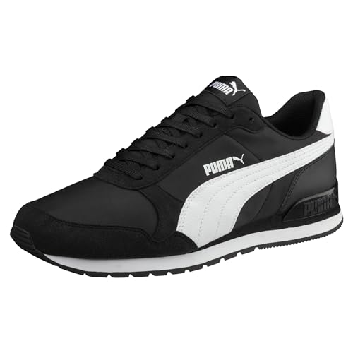 PUMA Unisex ST Runner v2 NL Sneakers, Puma Black-Puma White