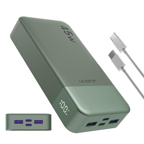 JUOVI Power Bank 20000mAh 45W Caricatore Portatile con Display LED