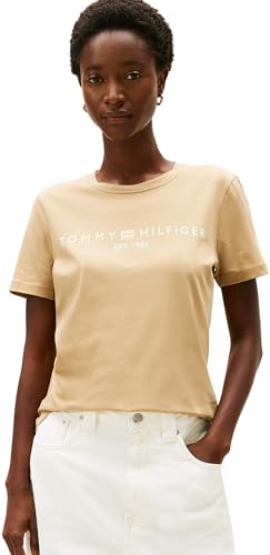 Tommy Hilfiger T-shirt Maniche Corte Donna Scollo Rotondo