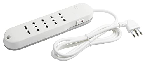BTICINO Ciabatta Multipresa Slim 6 Posti con 4 Prese e 2 USB