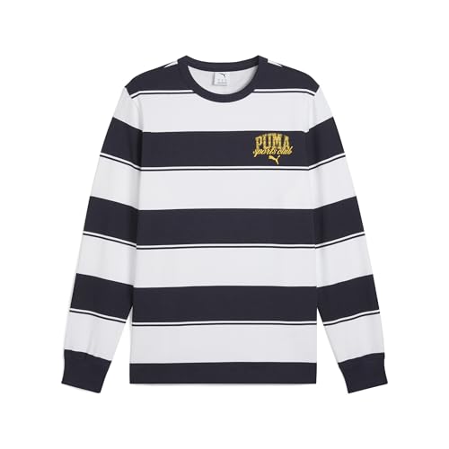 PUMA Class Striped AOP Crew TR Felpe Uomo