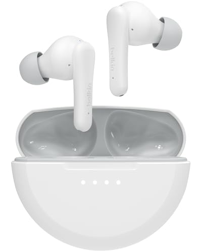 Belkin SoundForm Nano 2 Auricolari Bluetooth per bambini con microfono, batteria di 28 ore, volume sicuro di 85 dB, resistenza all'acqua (IPX5), auricolari Bluetooth per iPhone, iPad, Galaxy