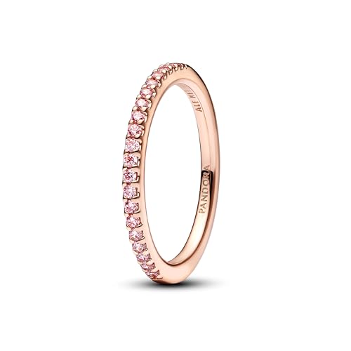 PANDORA Anello scintillante oro rosa Argento Zirconia