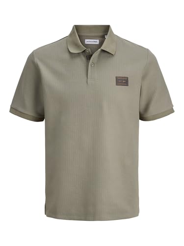 JACK & JONES JJDAYTONA Polo SS SN Grigio Vetiver
