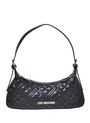 Love Moschino Borsa Quilted Pelle Sintetica Nero e Oro