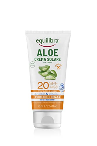 equilibra Solari Aloe Crema Solare SPF 20 Travel Size 75ml