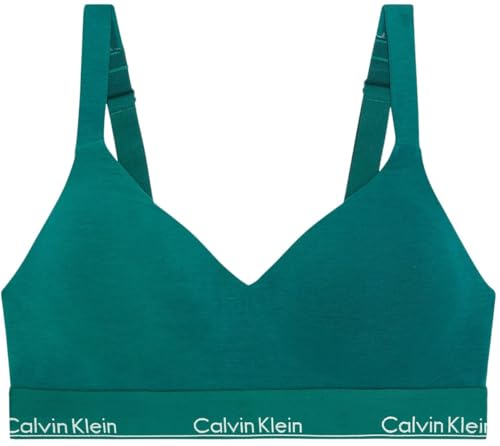 Calvin Klein Bralette Lift con Fascia Logo, Blu Turf