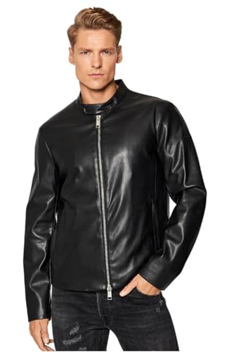 Armani Exchange Eco-Leather Blouson Bomber, Nero (Black 1200)