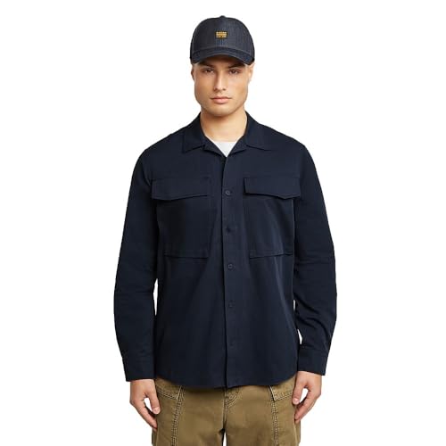 G-Star Maglietta da Uomo Cargo Pocket Regular LS