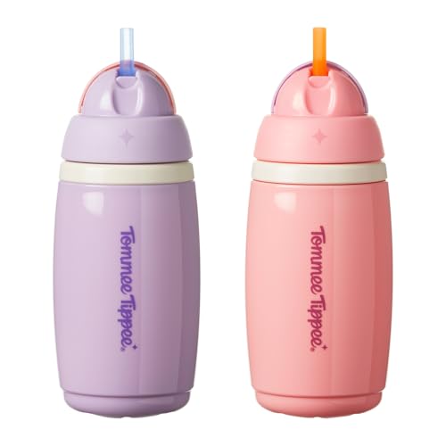 Tommee Tippee Borraccia termica con cannuccia flessibile, 266ml