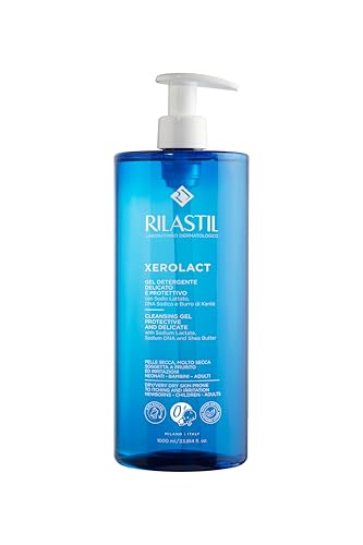 Rilastil Xerolact Gel Detergente Corpo e Viso per Pelle Atopica, 1000 ml