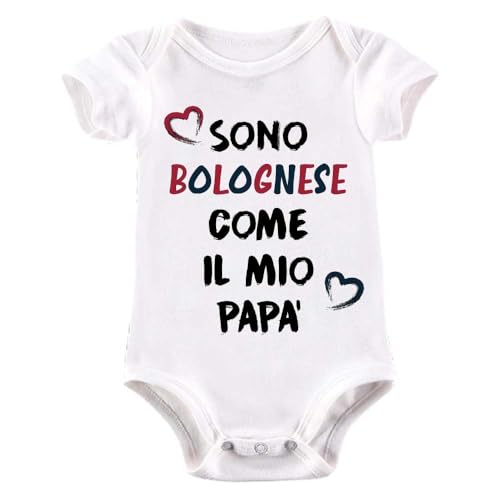 Body neonato adatto a tifosi compatibile con la squadra preferita idea regalo nascita tutina