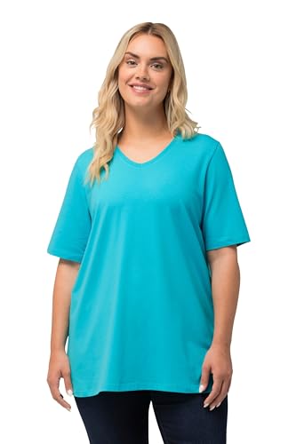 Ulla Popken Maglietta Linea A Scollo a V Maniche Corte Theodore River