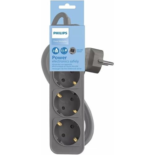 Philips Ciabatta con 3 Prese e Interruttore