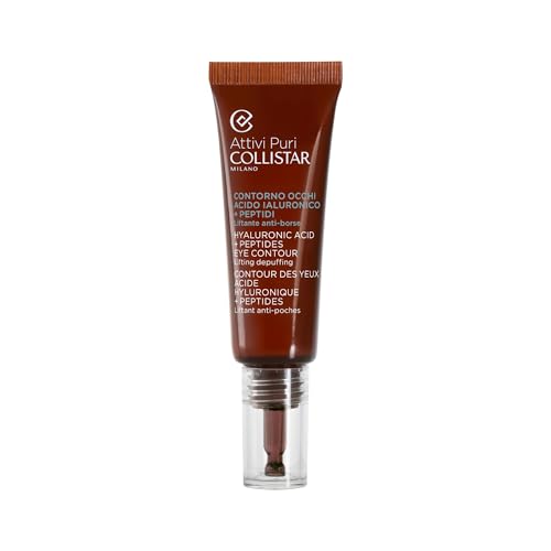 Collistar Attivi Puri Contorno Occhi Acido Ialuronico + Peptidi, 15 ml