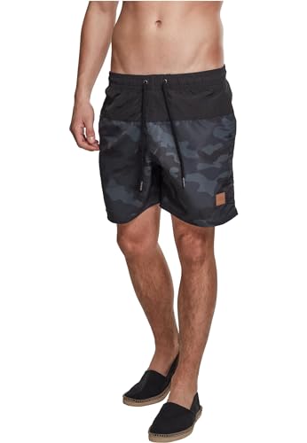 Urban Classics Block Swim Shorts, Pantaloncini da Bagno, Uomo, Nvy