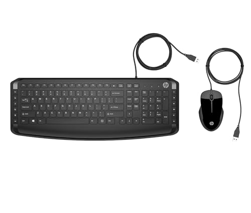 HP Pavilion 200 Tastiera e Mouse USB con Poggiapolsi
